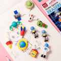 Cartoon modeling removable DIY cute eraser kindergarten clean no mark eraser gift set